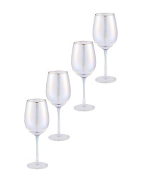 Pearlescent Wine Glasses 4 Pack