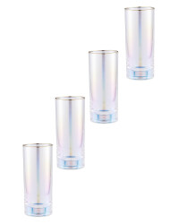 Pearlescent Hi-Ball Glasses 4 Pack