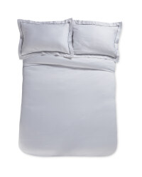 Grey Pipe Superking Sateen Duvet Set