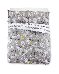 Friends Motifs Double Duvet Set