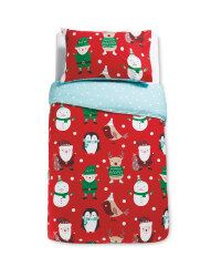 Festive Friends Single Duvet Set