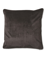 Black XL Velvet Effect Cushion