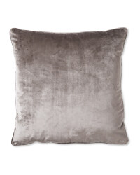Charcoal XL Velvet Effect Cushion