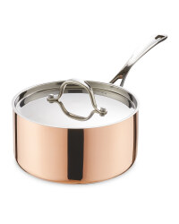 Medium Copper Saucepan 18cm
