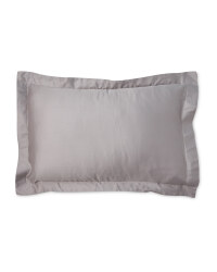 Grey Oxford Sateen Pillowcase Pair