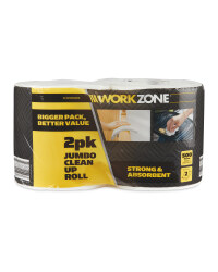 Workzone Jumbo Clean Up Roll 2 Pack