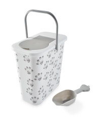 Paw Print Pet Food Container