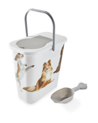 Dog Print Pet Food Container