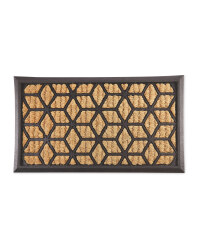 Geometric Outdoor Coir Mat