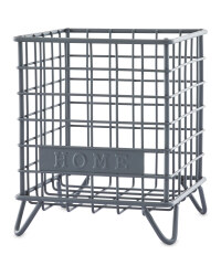 Grey Home Mini Wire Storage