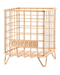 Gold Coffee Mini Wire Storage