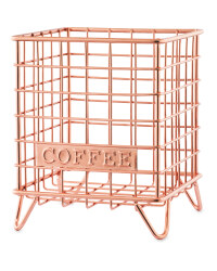 Rose Gold Coffee Mini Wire Storage