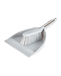 Grey/Silver Dustpan & Brush Set
