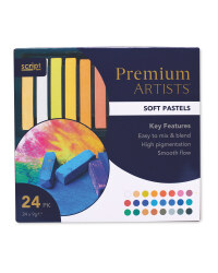 Script Soft Chalk Pastels 24 Pack