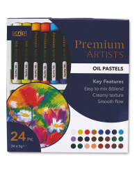 Script Oil Pastels 24 Pack