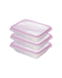 Pink 1000ML Fresh & Freeze Box 3 Pk