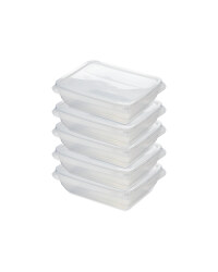 Clear 500ML Fresh & Freeze Box 5 Pk