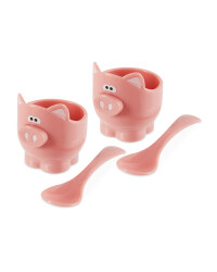 Pig Egg Cup And Spoon Set