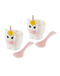 Unicorn Egg Cup And Spoon Set