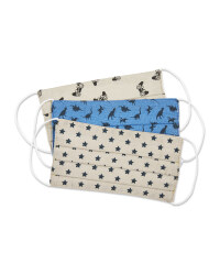 Stars Children's Face Masks - 3 Pack