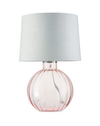 Kirkton House Pink Glass Lamp