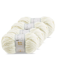 So Crafty Snowfall Baby Yarn 4 Pack