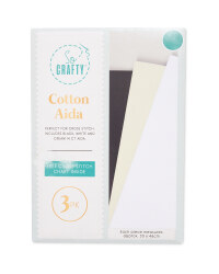 So Crafty Colour Cotton Aida 3 Pack