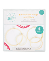 So Crafty Embroidery Hoop 4 Pack