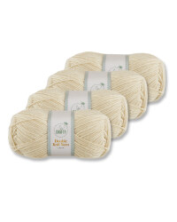 Cream Double Knitting Yarn 4 Pack
