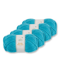 Aqua Double Knitting Yarn 4 Pack