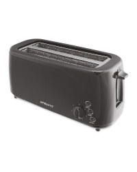 Ambiano Black Long Slot Toaster