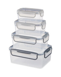 Grey Rectangle Clip & Close Set