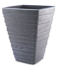 Charcoal Tall Square Planter