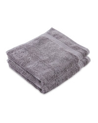 Recycled Dark Grey Hand Towel 2 Pack