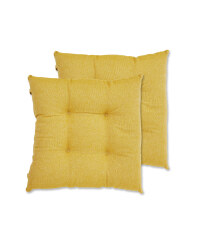 Kirkton House Ochre Seat Pads 2 Pack