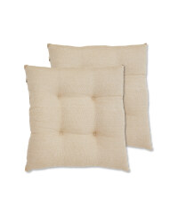 Kirkton House Taupe Seat Pads 2 Pack
