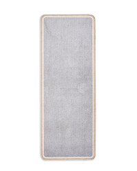 Luxury Pink & Grey Plush Runner