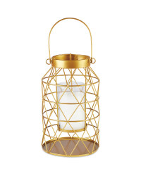 Gold Citronella Candle Lantern