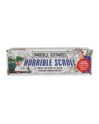 Horrible Histories Colouring Scroll