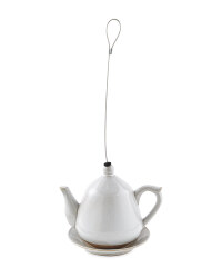 Ceramic Teapot Bird Feeder