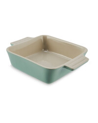 Mint Speckle Large Square Oven Dish
