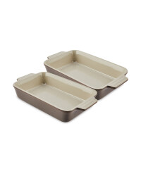 Small Grey Rectangle Dishes 2 Pack