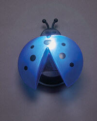 Blue Solar Ladybird Light