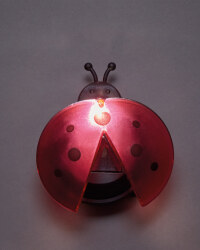 Red Solar Ladybird Light