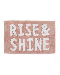 Rise & Shine Pink Bath Mat