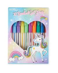 Script Scented Unicorn Gel Pens