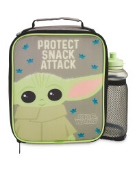 The Mandalorian Lunchbag and Bottle