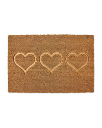 Kirkton House Heart Coir Mat