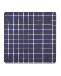 Navy Windowpane Picnic Blanket