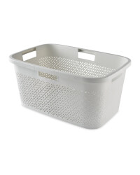 Curver White Laundry Basket